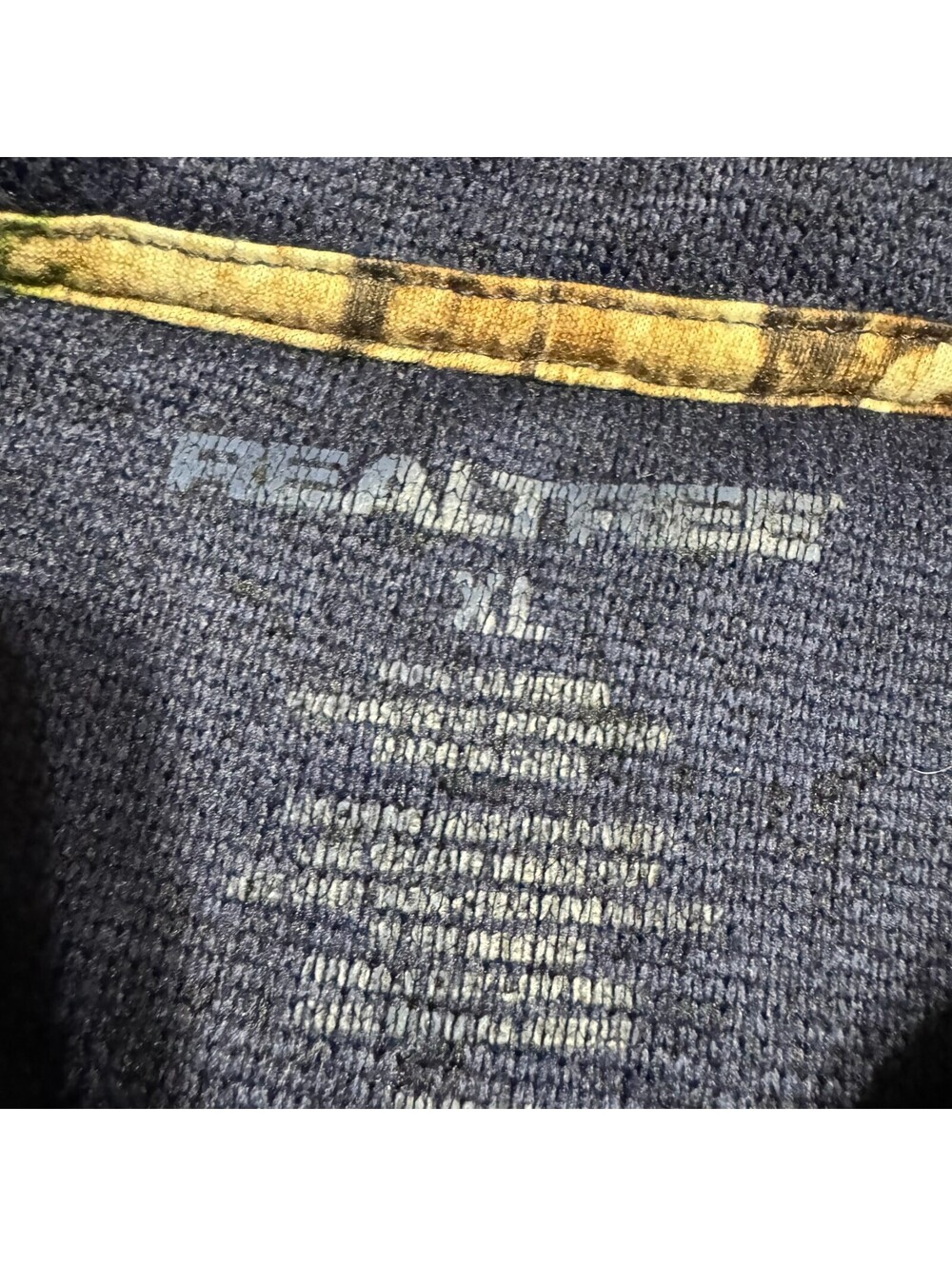 Realtree 1/4 Zip Fleece Pullover Sweatshirt Blue Men’s XL Mock Neck Solid - Picture 3 of 8